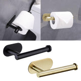 Maxbell Toilet Paper Holder Stainless Steel Toilet Roll Holder Modern for Kitchen Black