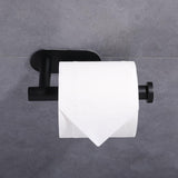Maxbell Toilet Paper Holder Stainless Steel Toilet Roll Holder Modern for Kitchen Black