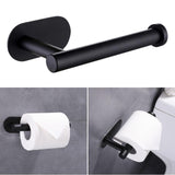 Maxbell Toilet Paper Holder Stainless Steel Toilet Roll Holder Modern for Kitchen Black