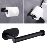 Maxbell Toilet Paper Holder Stainless Steel Toilet Roll Holder Modern for Kitchen Black