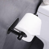 Maxbell Toilet Paper Holder Stainless Steel Toilet Roll Holder Modern for Kitchen Black