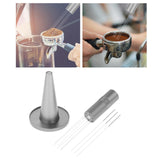 Maxbell Coffee Stirrer Barista Hand Distribution Tool with Stand Coffee Distributor Grey
