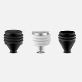 Maxbell Silicone Coffee Grinder Powder Outlet Parts for Cafe Kitchen Black Large