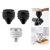 Maxbell Silicone Coffee Grinder Powder Outlet Parts for Cafe Kitchen Black Large