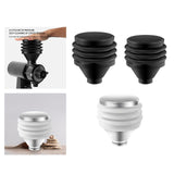 Maxbell Silicone Coffee Grinder Powder Outlet Parts for Cafe Kitchen Black Large