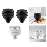 Maxbell Silicone Coffee Grinder Powder Outlet Parts for Cafe Kitchen Black Large