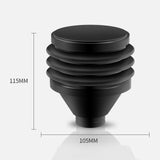 Maxbell Silicone Coffee Grinder Powder Outlet Parts for Cafe Kitchen Black Large