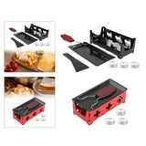 Maxbell Non Stick Candlelight Cheese Raclette with Foldable Handle for Kitchen Black