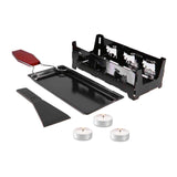 Maxbell Non Stick Candlelight Cheese Raclette with Foldable Handle for Kitchen Black