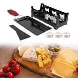 Maxbell Non Stick Candlelight Cheese Raclette with Foldable Handle for Kitchen Black