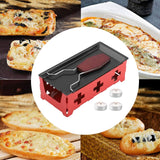 Maxbell Non Stick Candlelight Cheese Raclette with Foldable Handle for Kitchen Red