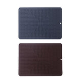 Maxbell Silicone Drain Pad Non Slip Anti Scald Easy Clean for Kitchen Utensils dark gray