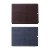 Maxbell Silicone Drain Pad Non Slip Anti Scald Easy Clean for Kitchen Utensils dark gray