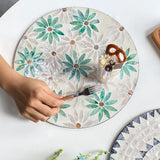 Maxbell Antique Serving Tray Placemat Organizer Counter Home Decor Perfume leaves