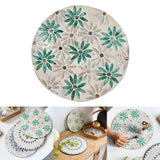 Maxbell Antique Serving Tray Placemat Organizer Counter Home Decor Perfume leaves