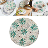 Maxbell Antique Serving Tray Placemat Organizer Counter Home Decor Perfume leaves