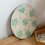 Maxbell Antique Serving Tray Placemat Organizer Counter Home Decor Perfume leaves