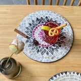 Maxbell Antique Serving Tray Placemat Organizer Counter Home Decor Perfume Irregular