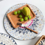 Maxbell Antique Serving Tray Placemat Organizer Counter Home Decor Perfume Irregular