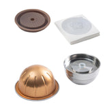 Maxbell Coffee Pod Tamper Espresso Cup Stainless Steel Refillable for Coffee Maker style B