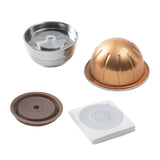 Maxbell Coffee Pod Tamper Espresso Cup Stainless Steel Refillable for Coffee Maker style B