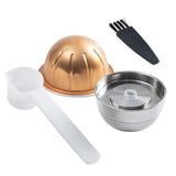 Maxbell Coffee Pod Tamper Espresso Cup Stainless Steel Refillable for Coffee Maker style C