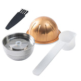 Maxbell Coffee Pod Tamper Espresso Cup Stainless Steel Refillable for Coffee Maker style C