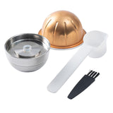 Maxbell Coffee Pod Tamper Espresso Cup Stainless Steel Refillable for Coffee Maker style C