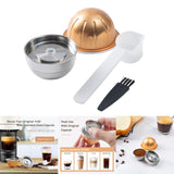 Maxbell Coffee Pod Tamper Espresso Cup Stainless Steel Refillable for Coffee Maker style C