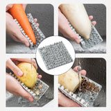 Maxbell Multi Function Vegetable Fruit Brush Insulation Pads Potato Scrubber Supply Gray