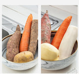 Maxbell Multi Function Vegetable Fruit Brush Insulation Pads Potato Scrubber Supply Gray