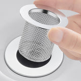 Maxbell Floor Drain Filter Stainless Steel Anti Clogging Bathtub Mesh Basket Filter Fit 29mm-53mm Short
