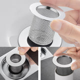 Maxbell Floor Drain Filter Stainless Steel Anti Clogging Bathtub Mesh Basket Filter Fit 29mm-53mm Short