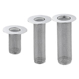 Maxbell Floor Drain Filter Stainless Steel Anti Clogging Bathtub Mesh Basket Filter Fit 29mm-53mm Short