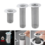 Maxbell Floor Drain Filter Stainless Steel Anti Clogging Bathtub Mesh Basket Filter Fit 29mm-53mm Short