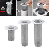 Maxbell Floor Drain Filter Stainless Steel Anti Clogging Bathtub Mesh Basket Filter Fit 29mm-53mm Short