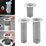 Maxbell Floor Drain Filter Stainless Steel Anti Clogging Bathtub Mesh Basket Filter Fit 29mm-53mm Short