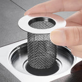 Maxbell Floor Drain Filter Stainless Steel Anti Clogging Bathtub Mesh Basket Filter Fit 29mm-53mm Short
