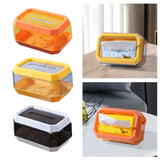 Maxbell Transparent Tissue Cover Dispenser Toilet Paper Organizer for Kitchen Home Yellow