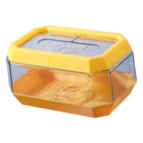 Maxbell Transparent Tissue Cover Dispenser Toilet Paper Organizer for Kitchen Home Yellow