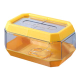 Maxbell Transparent Tissue Cover Dispenser Toilet Paper Organizer for Kitchen Home Yellow