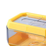 Maxbell Transparent Tissue Cover Dispenser Toilet Paper Organizer for Kitchen Home Yellow
