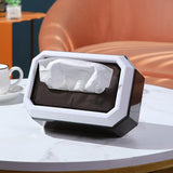 Maxbell Transparent Tissue Cover Dispenser Toilet Paper Organizer for Kitchen Home White