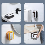 Maxbell Transparent Tissue Cover Dispenser Toilet Paper Organizer for Kitchen Home White