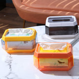 Maxbell Transparent Tissue Cover Dispenser Toilet Paper Organizer for Kitchen Home White