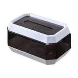 Maxbell Transparent Tissue Cover Dispenser Toilet Paper Organizer for Kitchen Home White