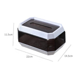 Maxbell Transparent Tissue Cover Dispenser Toilet Paper Organizer for Kitchen Home White