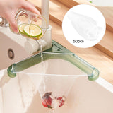 Maxbell Kitchen Sink Strainer Hanging Drain Rack Corner Basket Rack Holder Green