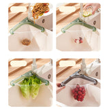 Maxbell Kitchen Sink Strainer Hanging Drain Rack Corner Basket Rack Holder Green