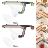 Maxbell Kitchen Sink Strainer Hanging Drain Rack Corner Basket Rack Holder Green